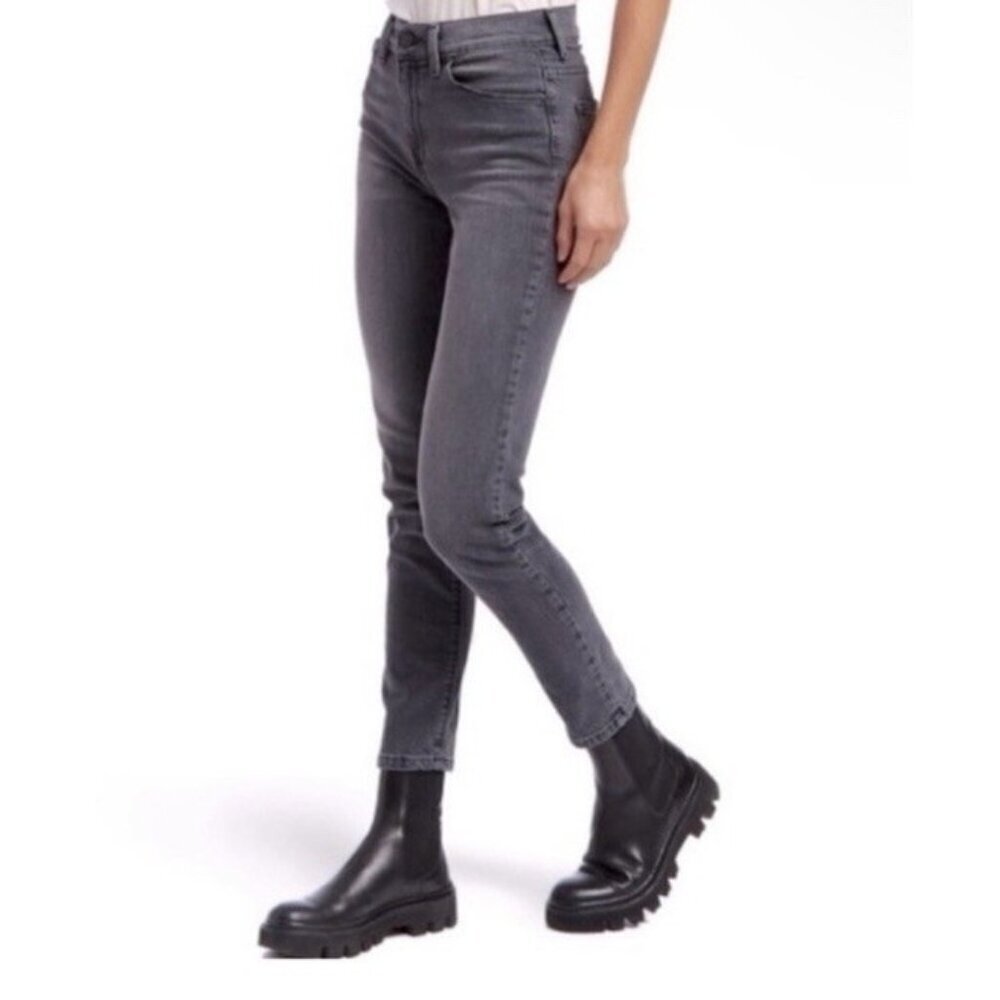 Mott And Bow Mom Allen Jeans Women's Sz 28 x 28 Gray Denim High Rise Jeans